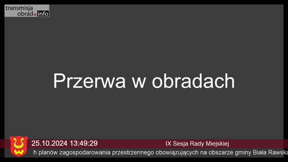 XI Sesja Rady Miejskiej Transmisjaobrad Info