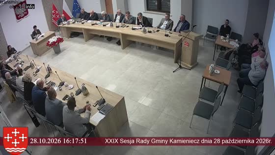 XXIX Sesja Rady Gminy Kamieniecz dnia 28 października 2026r.
