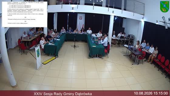 XXIV Sesja Rady Gminy Dąbrówka