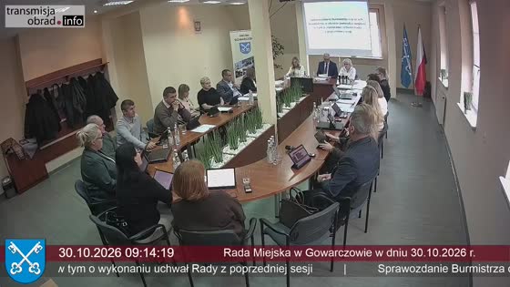 Rada Miejska w Gowarczowie w dniu 30.10.2026 r.