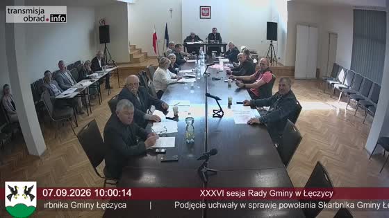 XXXVI sesja Rady Gminy w Łęczycy