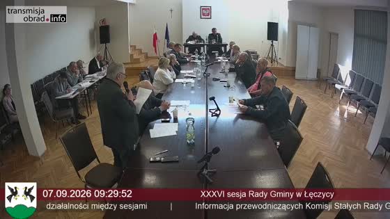 XXXVI sesja Rady Gminy w Łęczycy