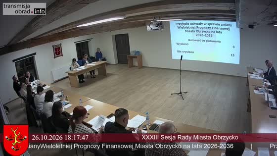 XXXIII Sesja Rady Miasta Obrzycko