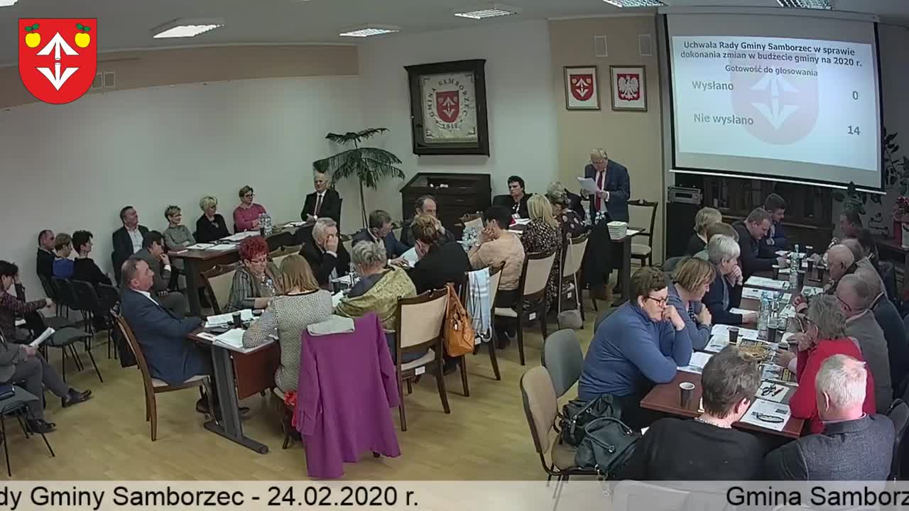 XIV Sesja Rady Gminy Samborzec - 24.02.2020 r.