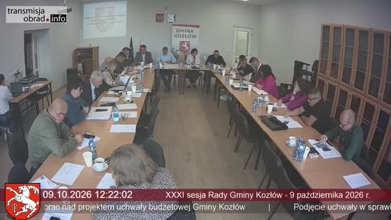 XXXI sesja Rady Gminy Kozłów - 9 października 2026 r.
