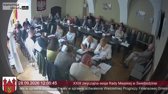 XXIX zwyczajna sesja Rady Miejskiej w Świebodzinie