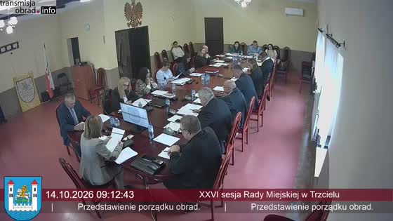 XXVI sesja Rady Miejskiej w Trzcielu  14.10.2026 r.