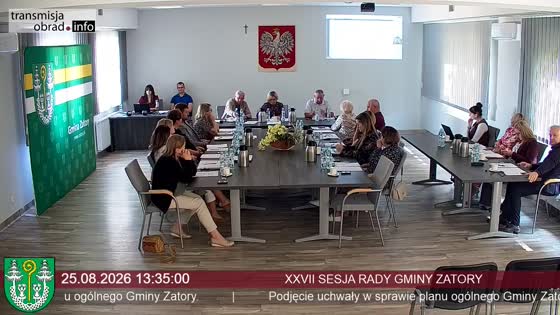 XXVII SESJA RADY GMINY ZATORY