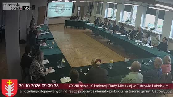 XXVIII sesja IX kadencji Rady Miejskiej w Ostrowie Lubelskim