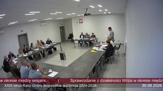 XXIX sesja Rady Gminy Brąszewice (kadencja 2024-2029)