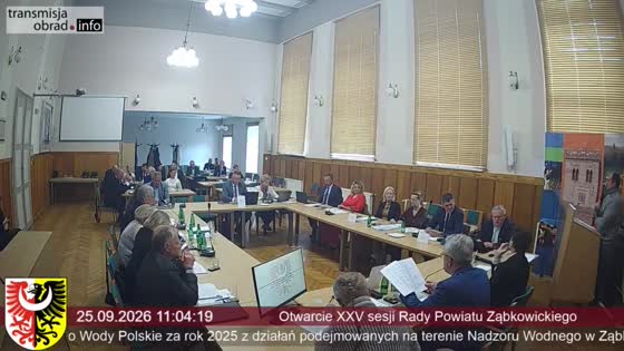 Otwarcie XXV sesji Rady Powiatu Ząbkowickiego