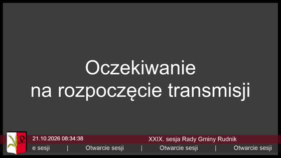 XXIX. sesja Rady Gminy Rudnik
