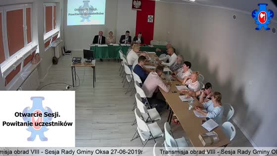 VIII Sesja Rady Gminy w Oksie cz1