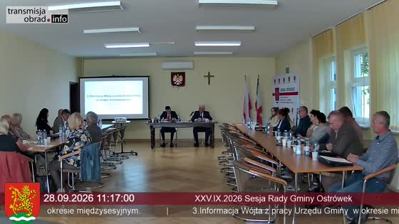 XXV.IX.2026 Sesja Rady Gminy Ostrówek
