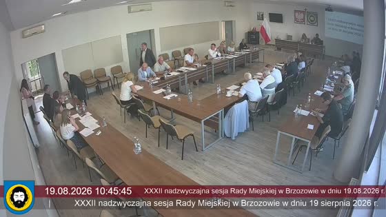 XXXII nadzwyczajna sesja Rady Miejskiej w Brzozowie w dniu 19.08.2026 r.