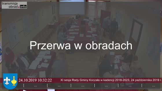 XI sesja Rady Gminy Koczała, 24 października 2019 r. | transmisjaobrad.info