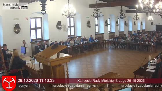 XLI sesja Rady Miejskiej Brzegu 29-10-2026