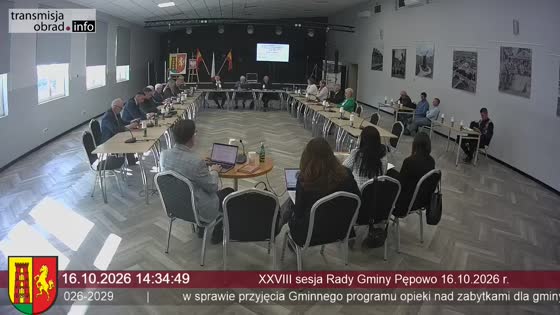 XXVIII sesja Rady Gminy Pępowo 16.10.2026 r.