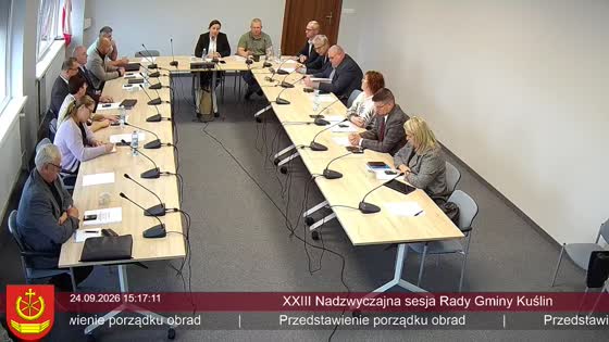 XXIII Nadzwyczajna sesja Rady Gminy Kuślin