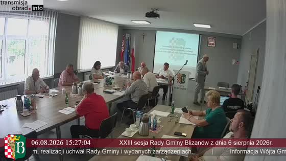 XXIII sesja Rady Gminy Blizanów z dnia 6 sierpnia 2026r.