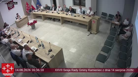 XXVII Sesja Rady Gminy Kamieniec z dnia 14 sierpnia 2026r.