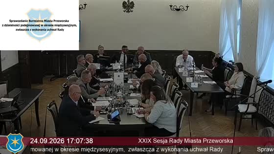 XXIX Sesja Rady Miasta Przeworska