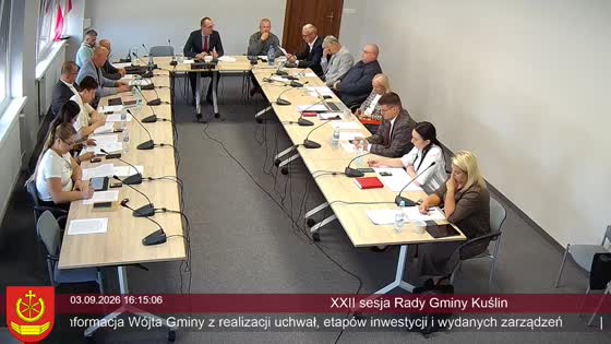 XXII sesja Rady Gminy Kuślin