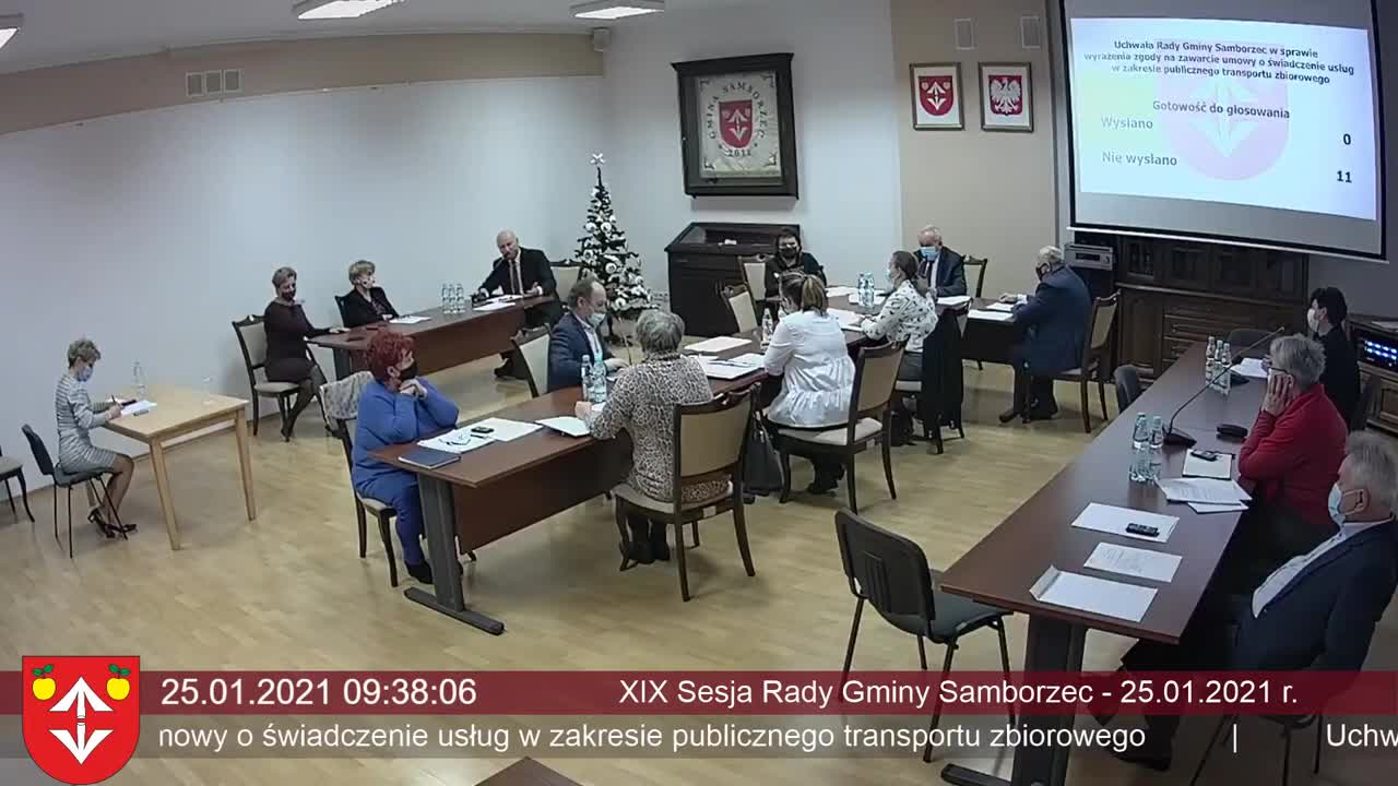XIX Sesja Rady Gminy Samborzec - 25.01.2021 r.