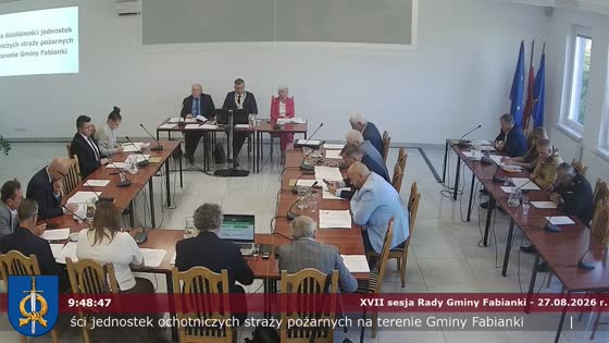 XVII sesja Rady Gminy Fabianki - 27.08.2026 r.