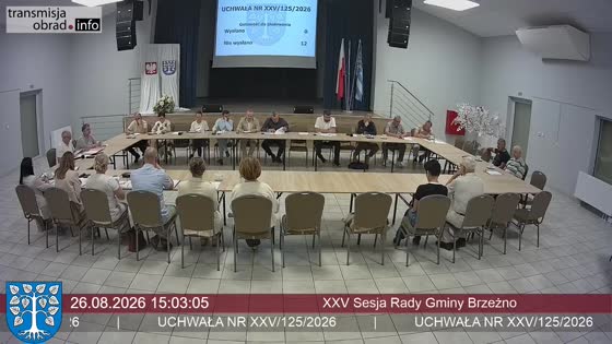 XXV Sesja Rady Gminy Brzeżno