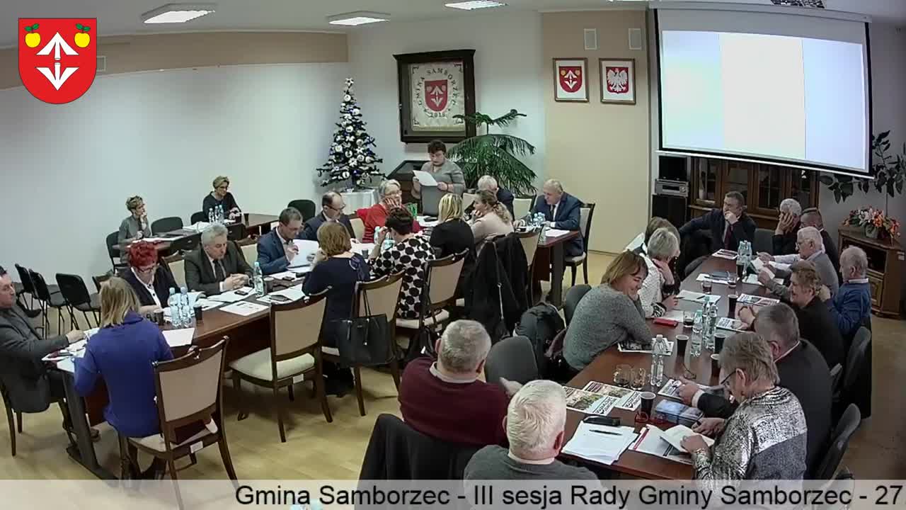 III Sesja Rady Gminy Samborzec - 27.12.2018 r.