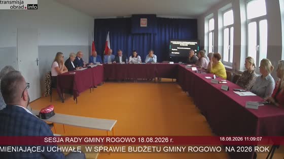 SESJA RADY GMINY ROGOWO 18.08.2026 r.