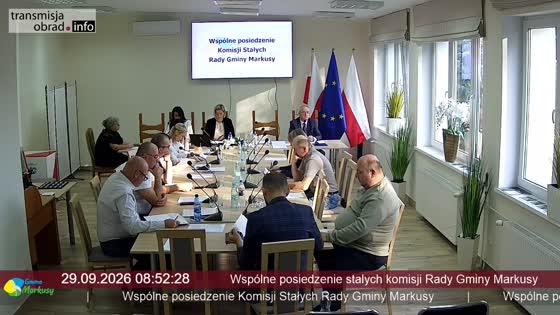 Wspólne posiedzenie stalych komisji Rady Gminy Markusy