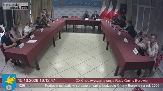 XXX nadzwyczajna sesja Rady Gminy Borowie