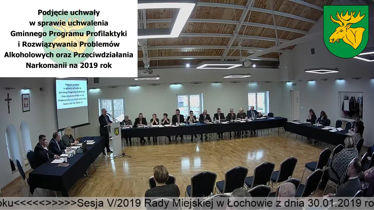 Sesja V/2019 Rady Miejskiej w Łochowie