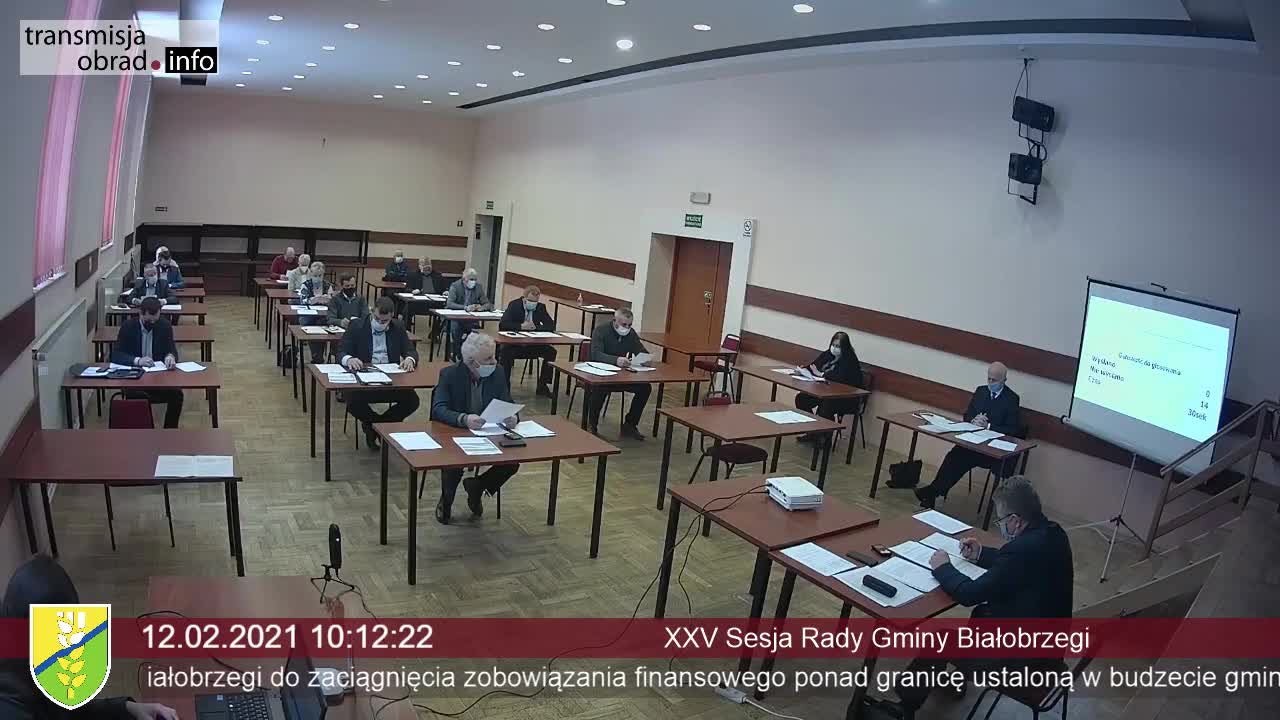 Transmisja XXV sesji Rady Gminy