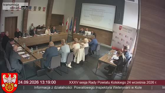 XXXV sesja Rady Powiatu Kolskiego 24 września 2026 r.