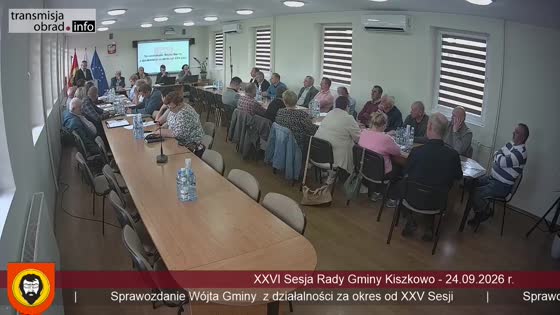 XXVI Sesja Rady Gminy Kiszkowo - 24.09.2026 r.