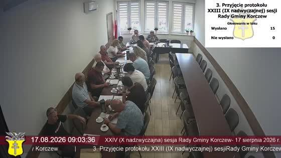 XXIV (X nadzwyczajna) sesja Rady Gminy Korczew- 17 sierpnia 2026 r.