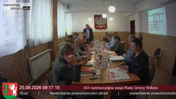 XIX nadzwyczajna sesja Rady Gminy Wilków