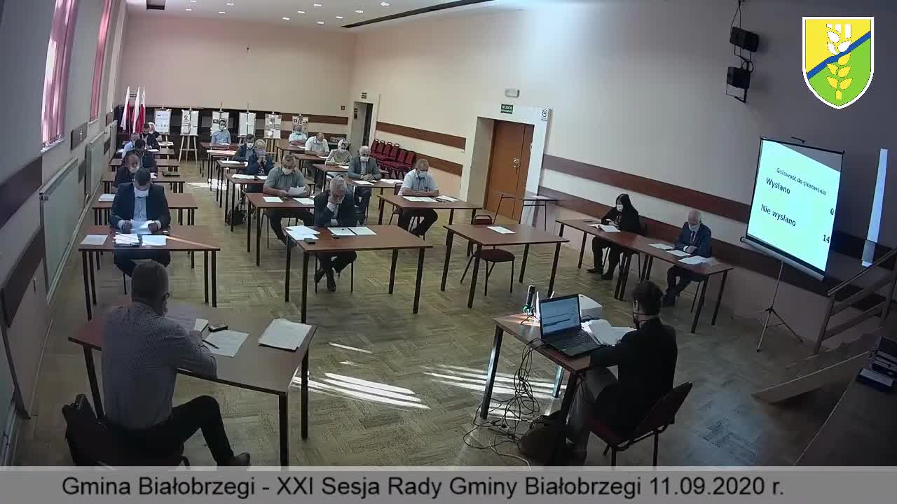 Transmisja XXI sesji Rady Gminy