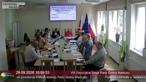 VIII Zwyczajna Sesja Rady Gminy Markusy
