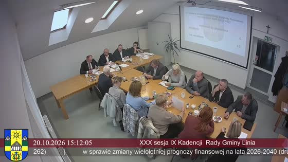 XXX sesja IX Kadencji  Rady Gminy Linia