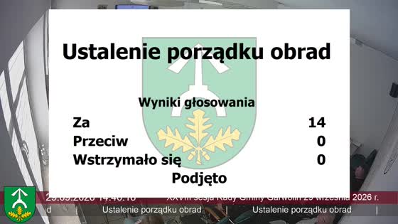 XXVIII sesja Rady Gminy Garwolin 29 września 2026 r.