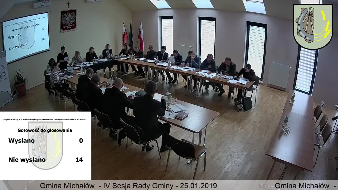 IV Sesja Rady Gminy Michałów - 25.01.2019