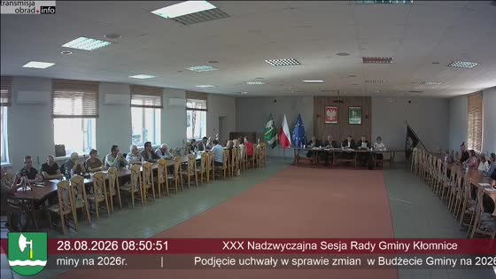 XXX Nadzwyczajna Sesja Rady Gminy Kłomnice