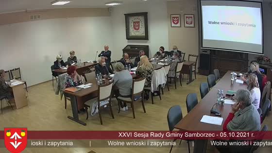 XXVI Sesja Rady Gminy Samborzec - 05.10.2021 r.
