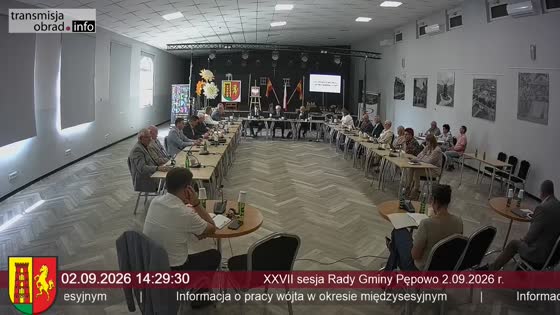 XXVII sesja Rady Gminy Pępowo 2.09.2026 r.