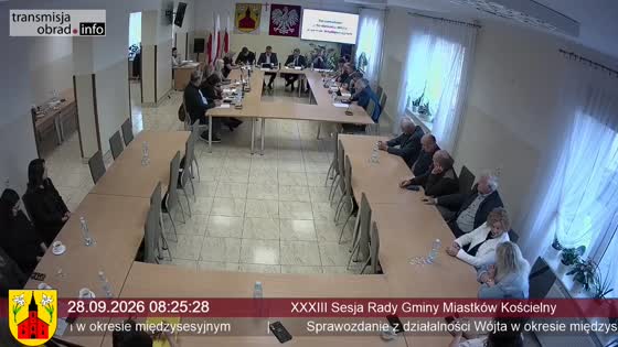 XXXIII Sesja Rady Gminy Miastków Kościelny