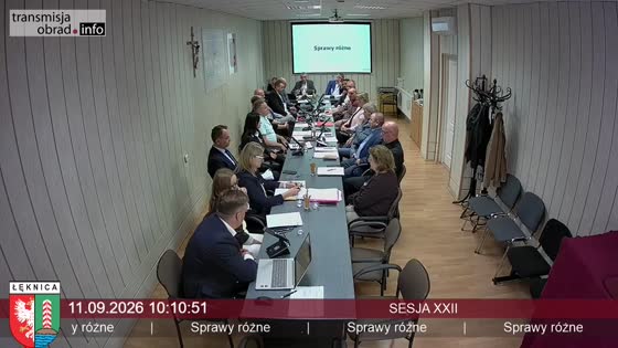 Transmisja obrad XXII sesja Rady Miejskiej w Łęknicy
